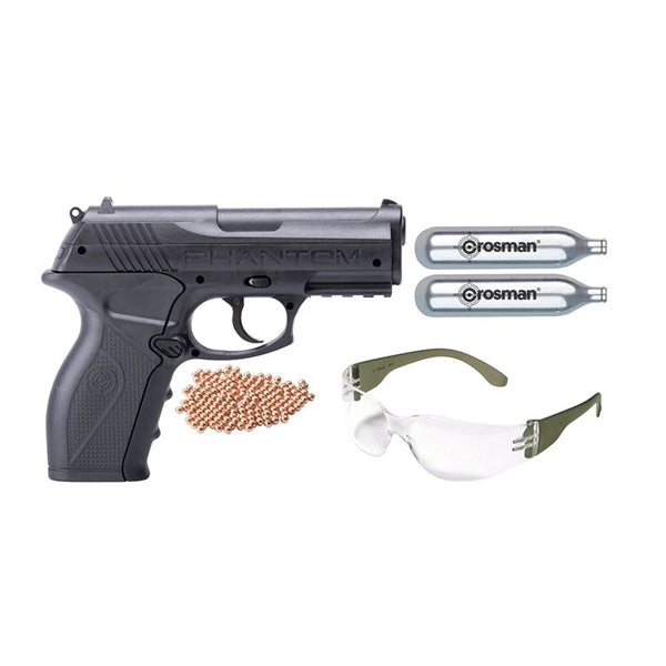 Crossman P10 KIT CO2 Powered, Semi Auto BB Air Pistol