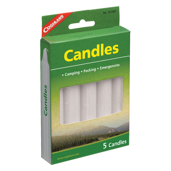 Coghlan's Camping/Emergency Candles, 5pk