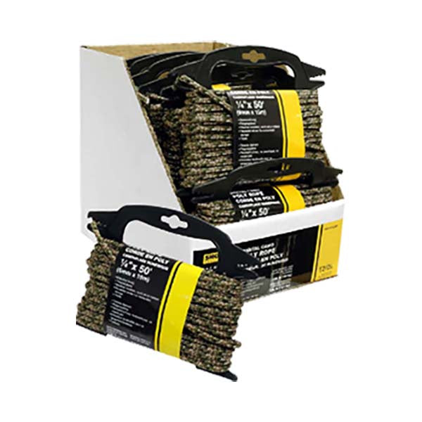 Camo Diamond Braid Rope, 3/8″ x 50′