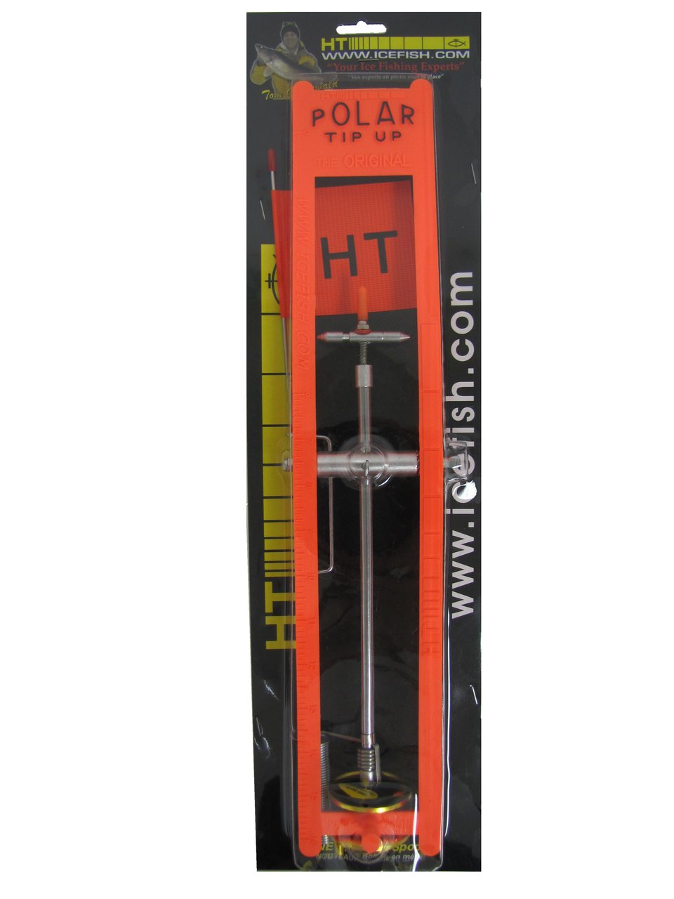 Polar Tip Up 200 Spool Orange with Spool Handle & Ruler