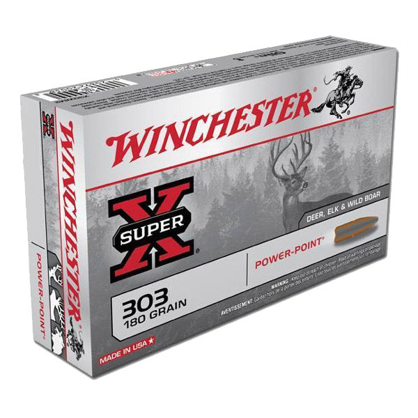 Super-X, 303 British, 180gr, Power-Point, 20pk