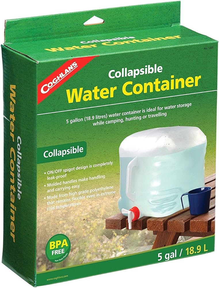 Coghlan's Collapsible Water Container, 5 gallon Capacity