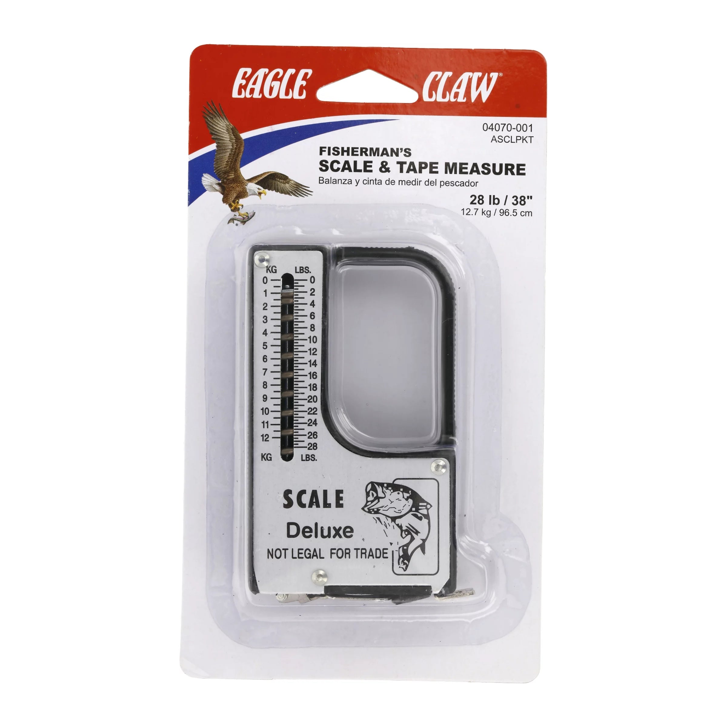 Eagle Claw 28lb Pocket Scale and 38" Tape