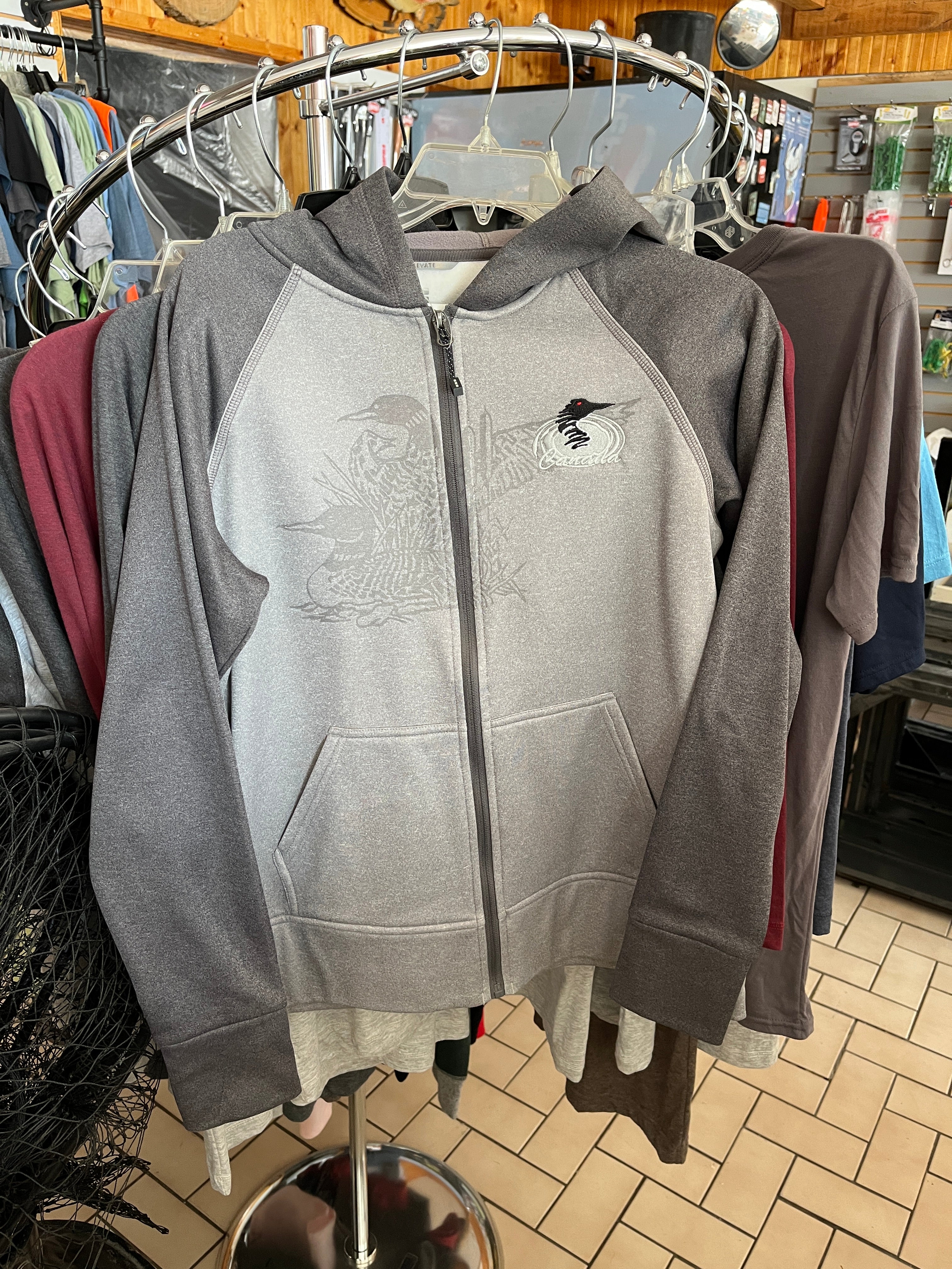 Womens Canada/Loon Knit Full Zip Hoodie