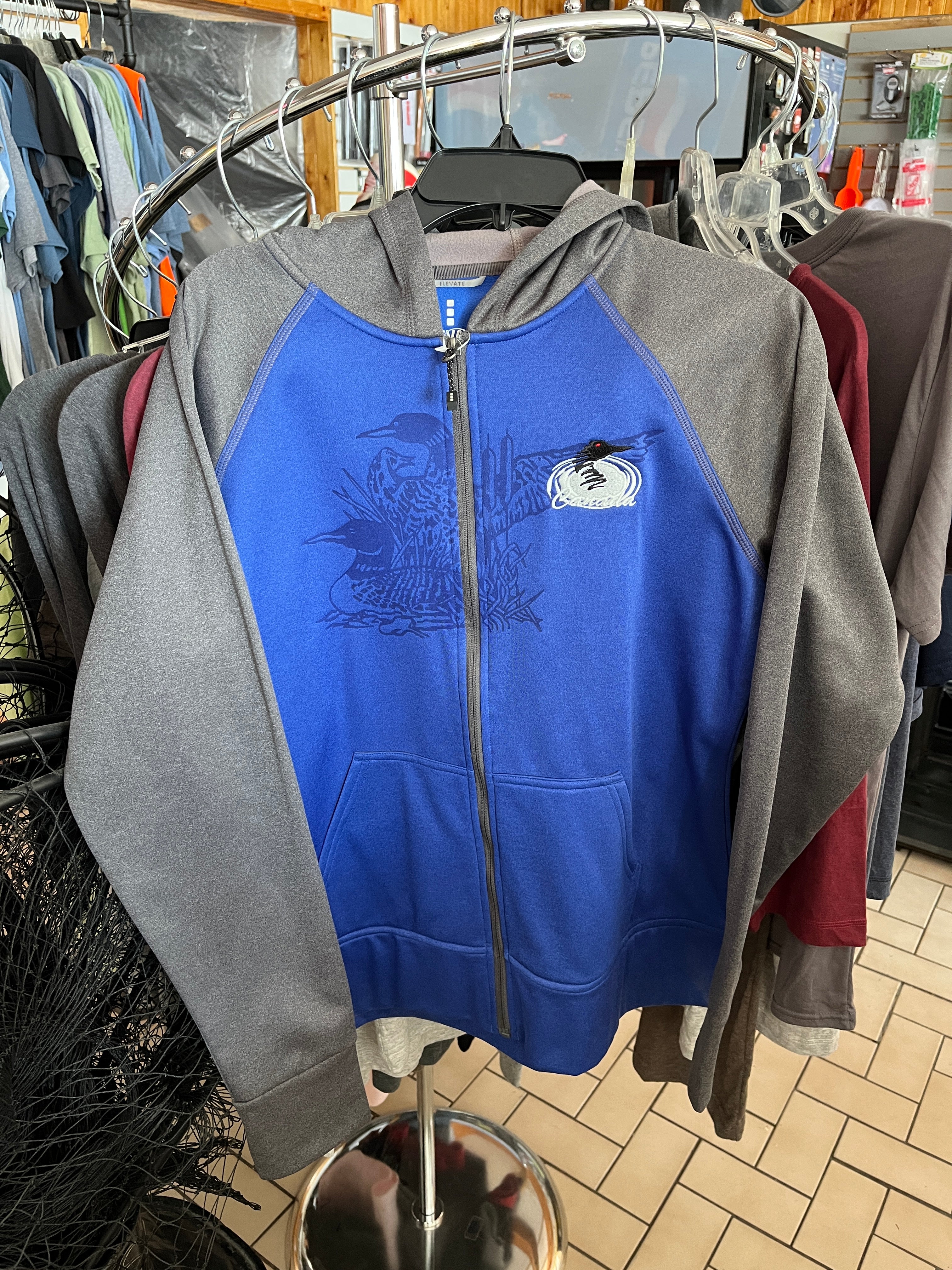 Womens Canada/Loon Knit Full Zip Hoodie