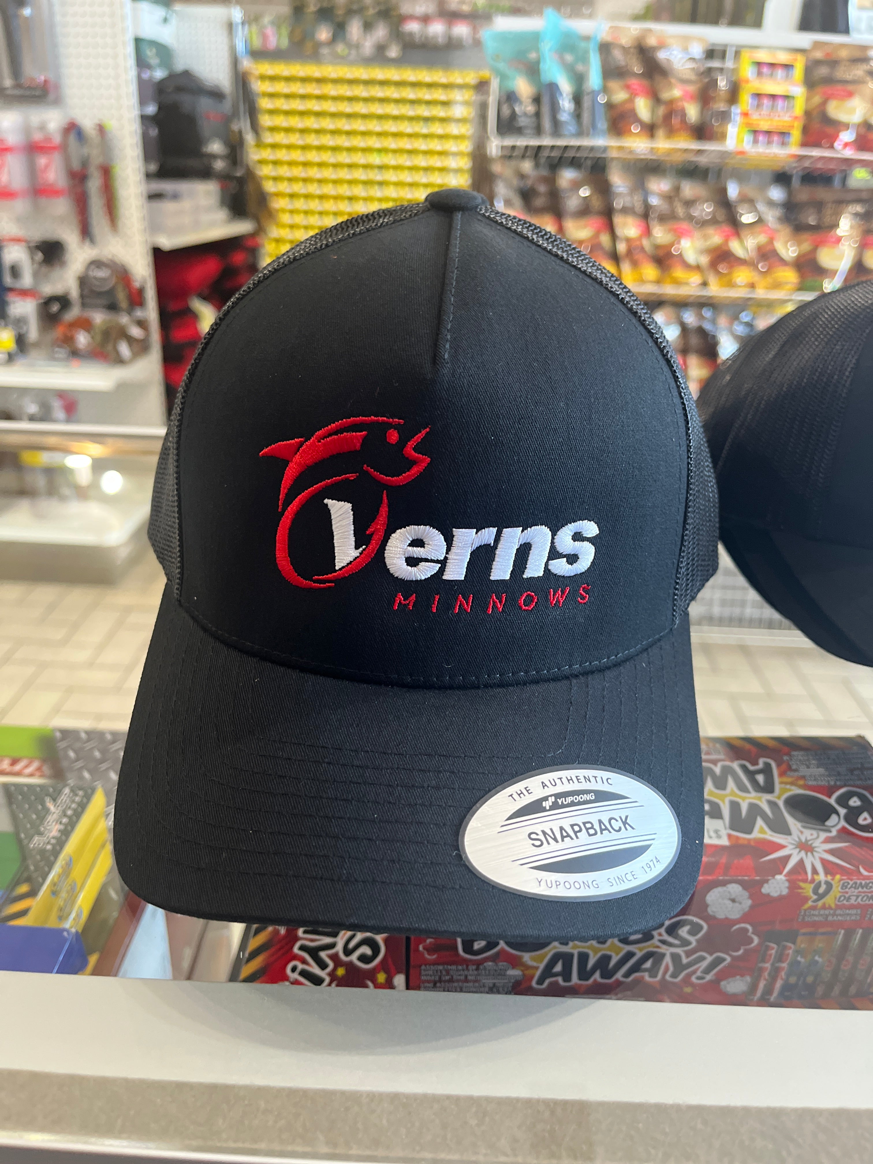 Black Verns Snap Back Hat With Full Logo