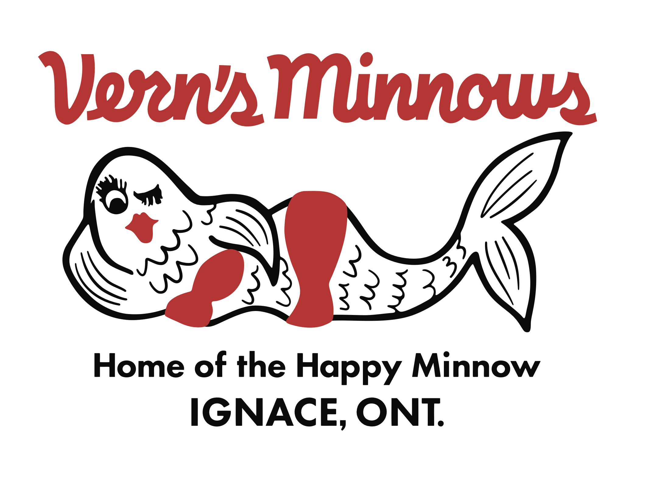 Verns Happy Minnow Foam Mesh Back Trucker Cap
