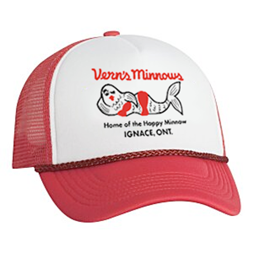 Verns Happy Minnow Foam Mesh Back Trucker Cap