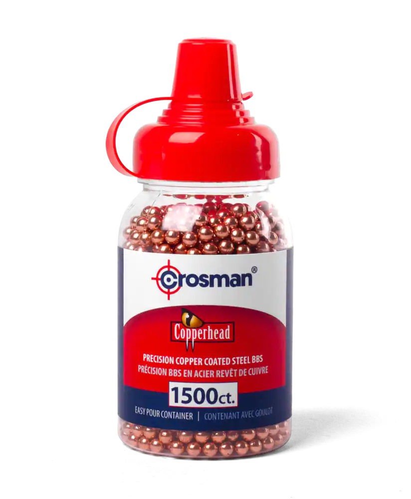 Crosman Premium Copperhead .177 Caliber BBs for Air Guns, 1500