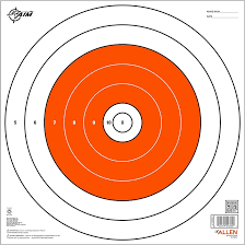 EZ Aim Paper Bullseye Target, 12"x12", 12pk