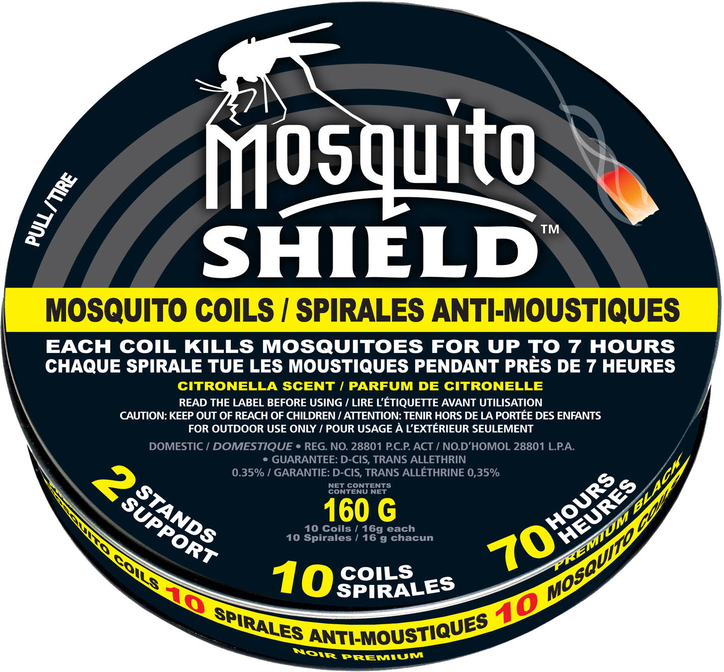 Mosquito Coils, 10pc/Pkg