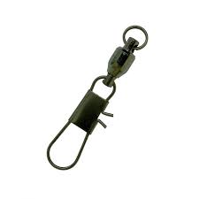 Ball Bearing Swivel w/Interlock Snap-1,Black