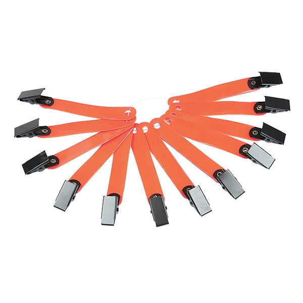 Reflectve Orange Trail Markers w/Clip, 12pk